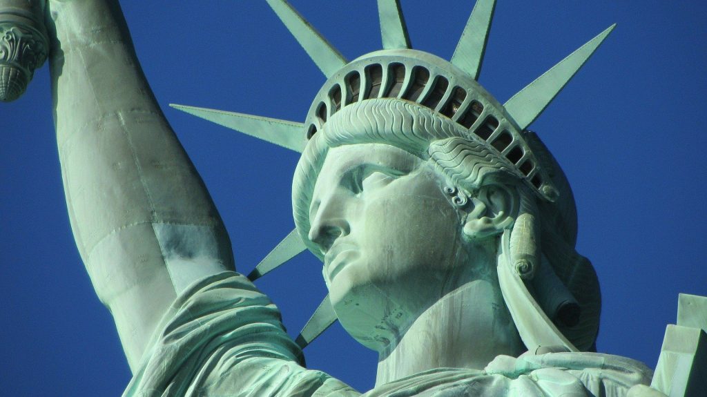 head of statue of liberty